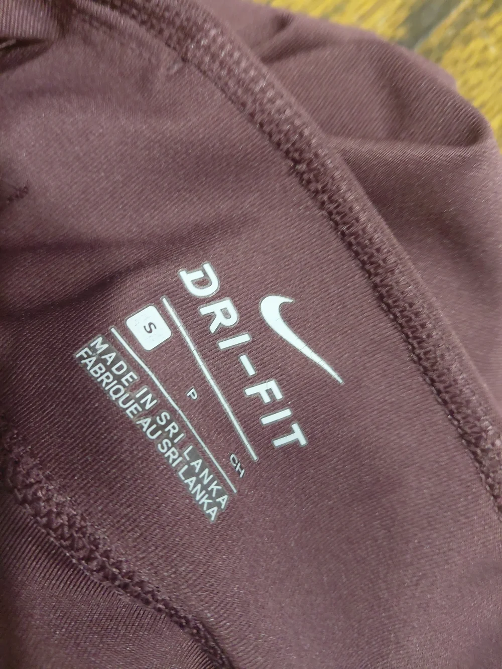 Nike Plum High-Rise Performance DRI-FIT Leggings with Script Logo